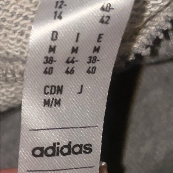 Adidas Grey Joggers with White Stripes - Picture 3 of 3
